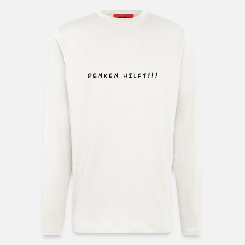 denken_hilft - Langarmshirt - made by SPREAD  - OFF WHITE