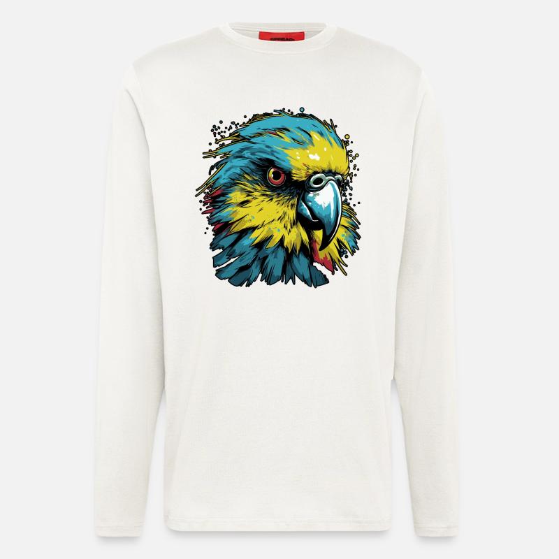 Wellensittich - Langarmshirt - made by SPREAD  - OFF WHITE