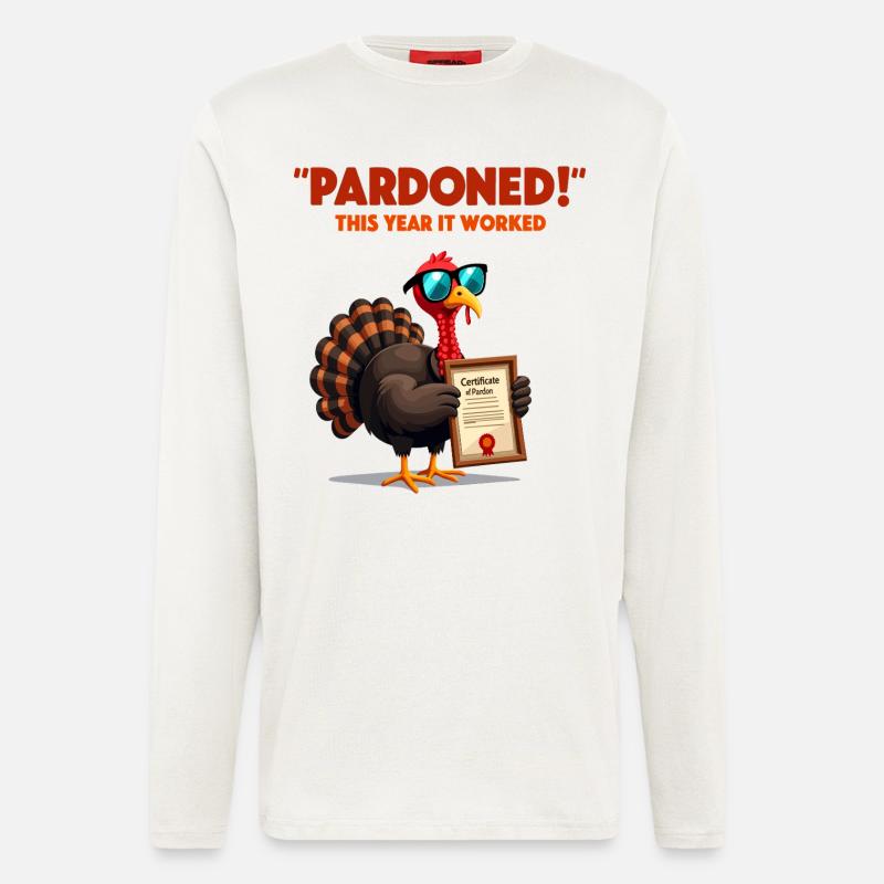 Pardoned Turkey - Langarmshirt - made by SPREAD  - OFF WHITE