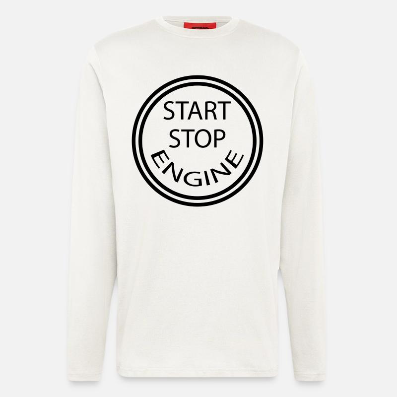 start_stop_engine_sse13 - Longsleeve - made by SPREAD  - OFF WHITE