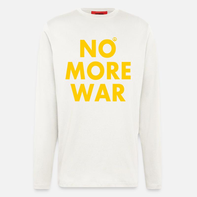 No more war - Langarmshirt - made by SPREAD  - OFF WHITE