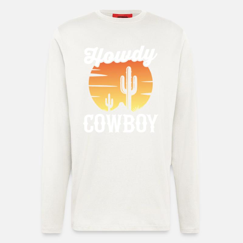 Howdy Cowboy - Longsleeve - made by SPREAD  - OFF WHITE