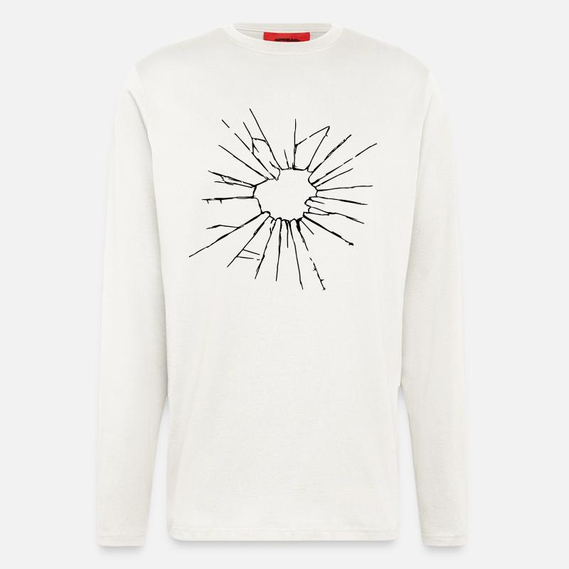Gebrochenes Glas - Langarmshirt - made by SPREAD  - OFF WHITE