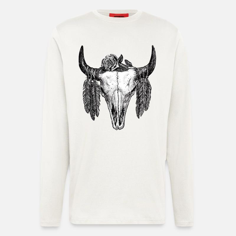 Skull Tattoo II - Longsleeve - made by SPREAD  - OFF WHITE