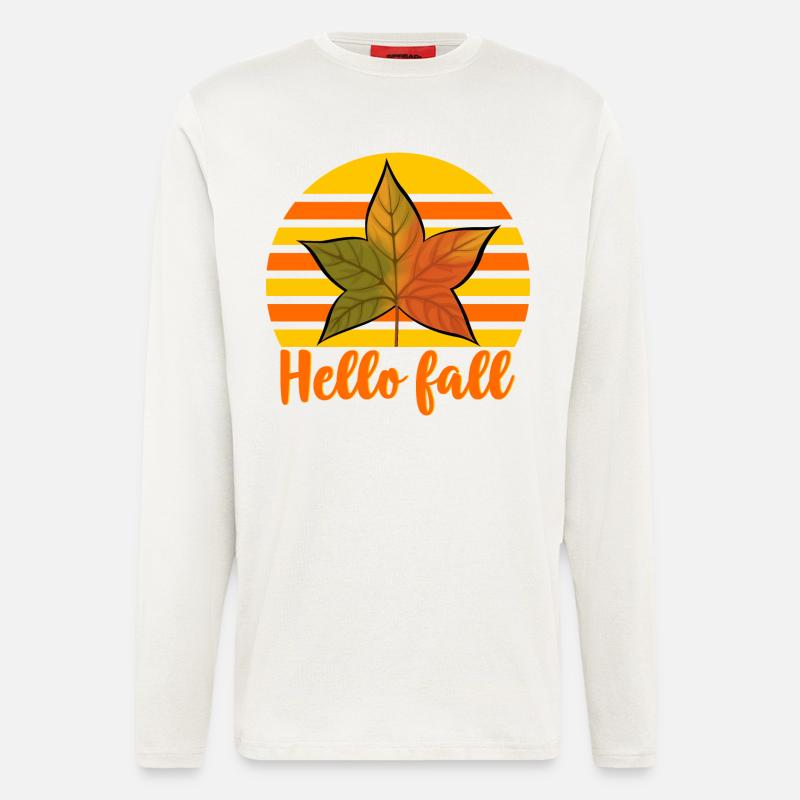Autumn Hello Fall - Longsleeve - made by SPREAD  - OFF WHITE