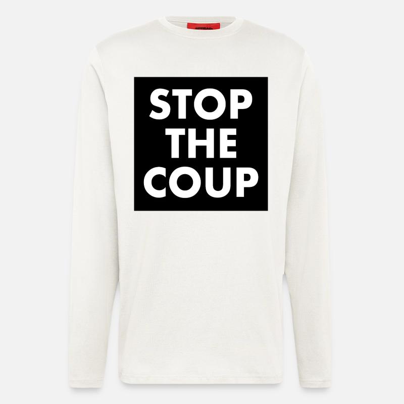 stop the coup - Longsleeve - made by SPREAD  - OFF WHITE