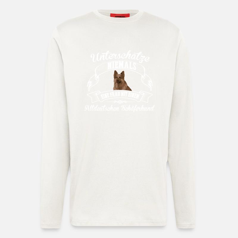 Altdeutscher Schäferhund - Langarmshirt - made by SPREAD  - OFF WHITE