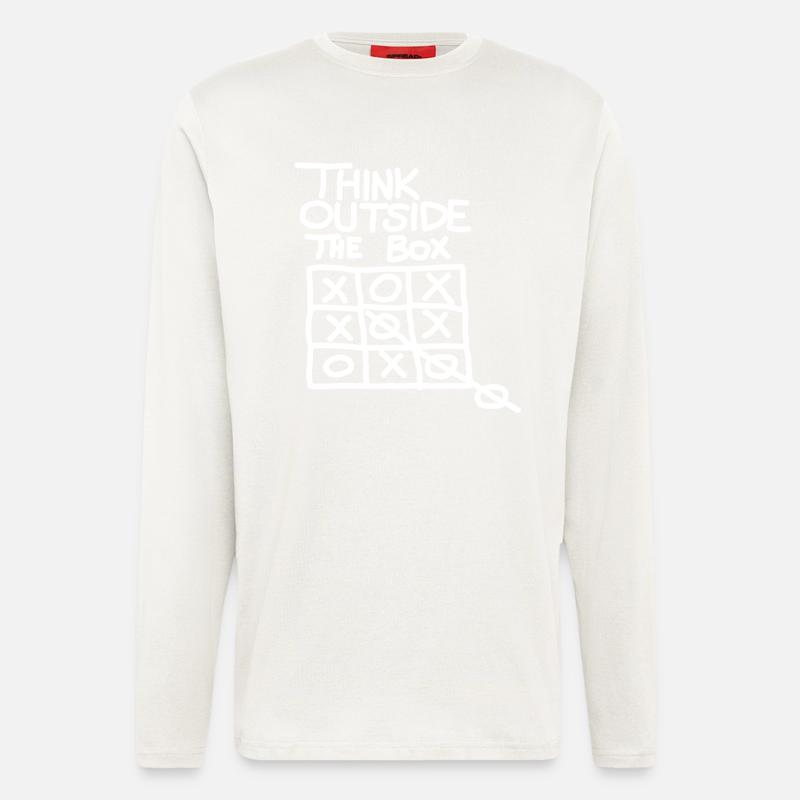 Think Outside the Box - Langarmshirt - made by SPREAD  - OFF WHITE