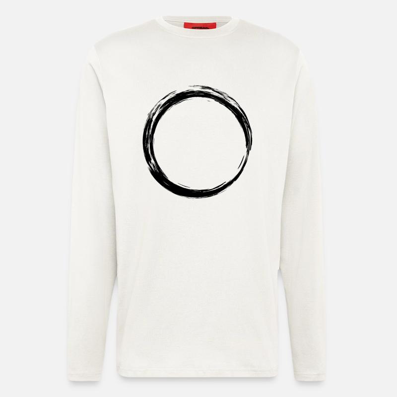 Circle symbol design black - Longsleeve - made by SPREAD  - OFF WHITE