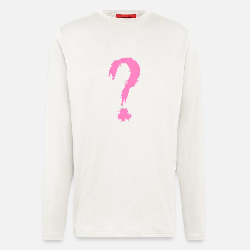 Fragezeichen - Langarmshirt - made by SPREAD  - OFF WHITE
