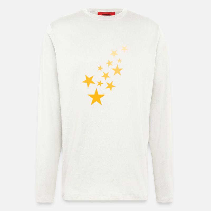Star asterisk pattern starry sky - Longsleeve - made by SPREAD  - OFF WHITE