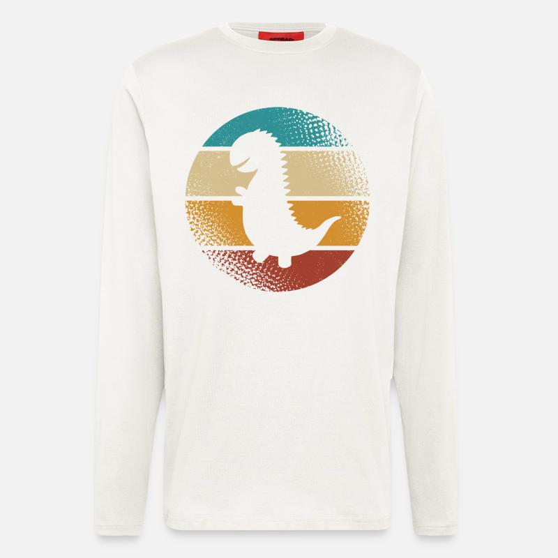 T-Rex - Langarmshirt - made by SPREAD  - OFF WHITE