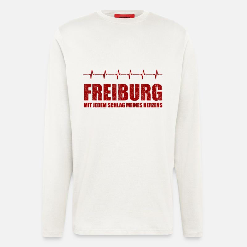 FREIBURG-Geschenk - Langarmshirt - made by SPREAD  - OFF WHITE
