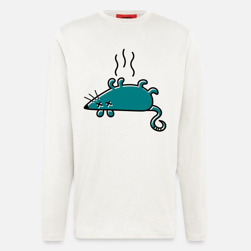 A dead mouse - Longsleeve - made by SPREAD  - OFF WHITE