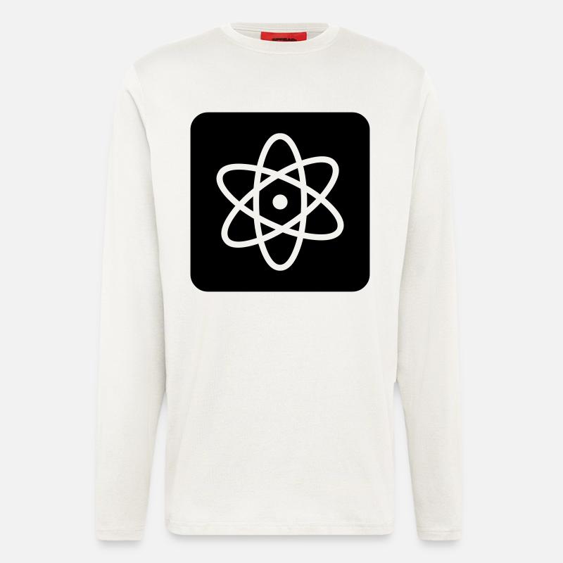 Achtung: Atomphysik - Langarmshirt - made by SPREAD  - OFF WHITE