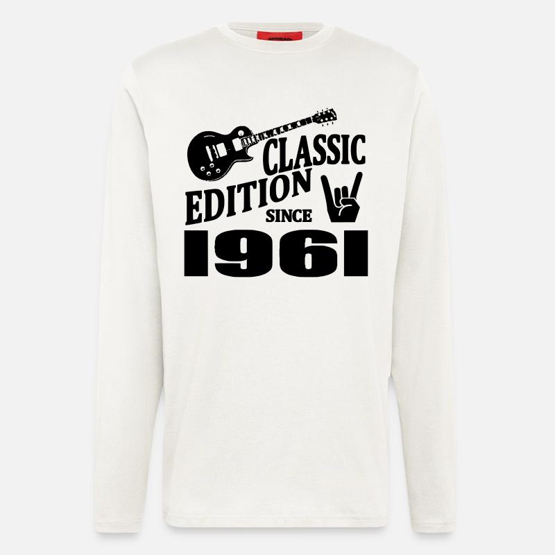 Edition classique depuis 1961 - Manches longues bio décontracté fabriqué en UE - OFF WHITE