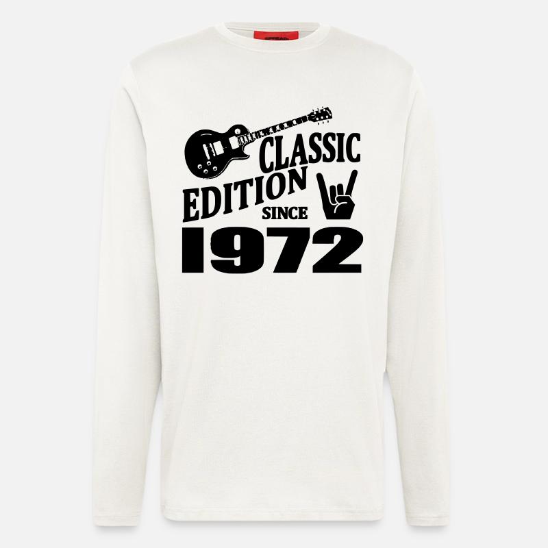 Edition classique depuis 1972 - Manches longues bio décontracté fabriqué en UE - OFF WHITE