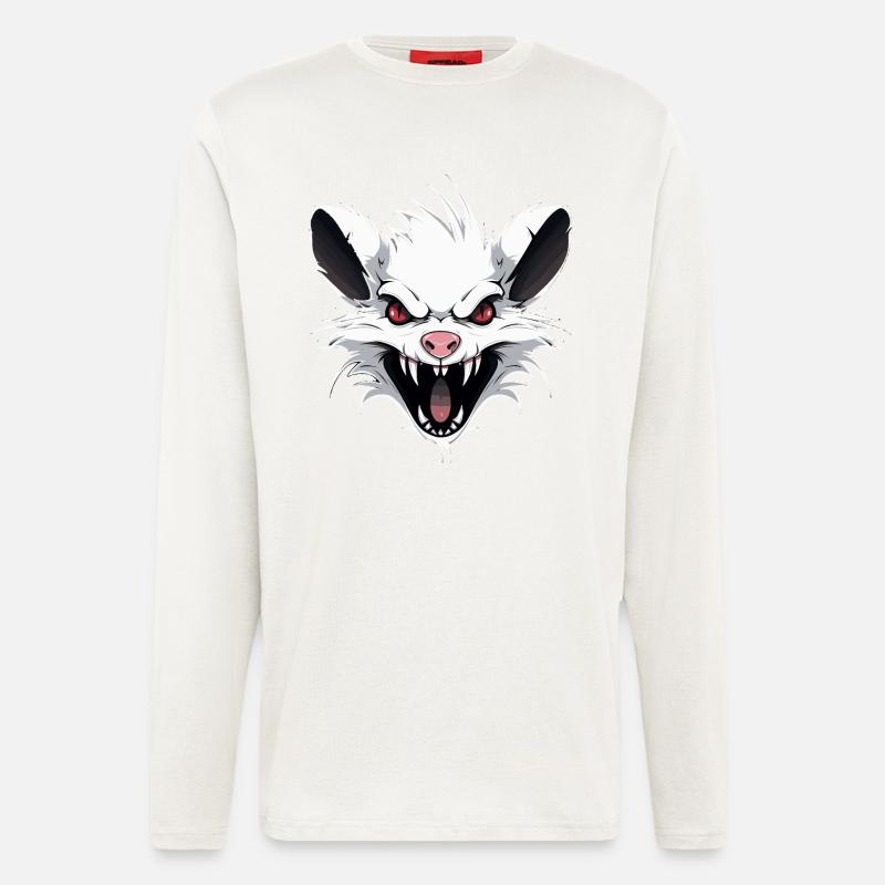 White Punk Rat - Longsleeve - made by SPREAD  - OFF WHITE