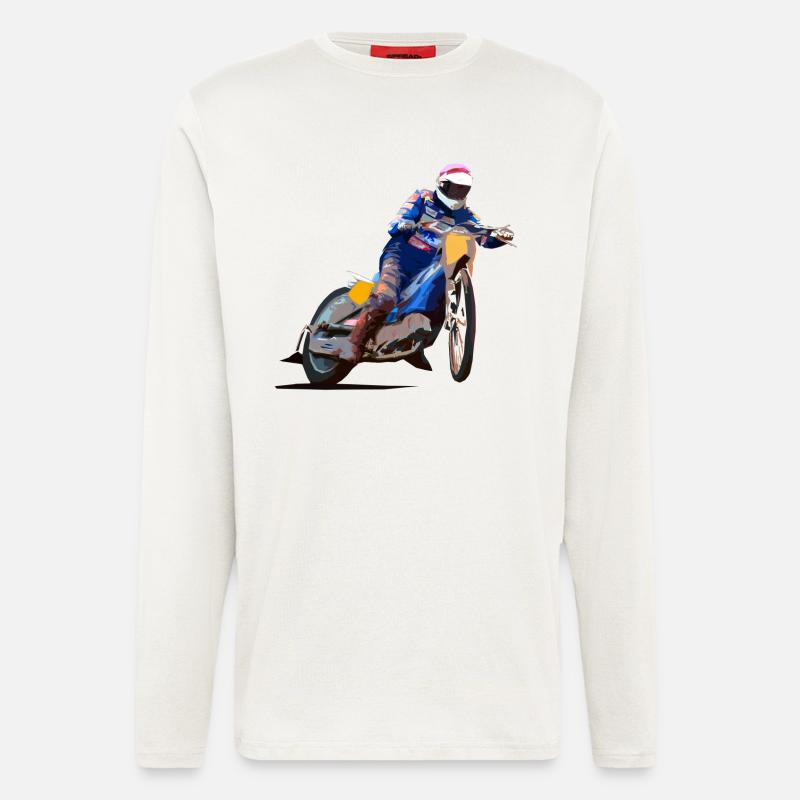 Speedway Racing - Langarmshirt - made by SPREAD  - OFF WHITE