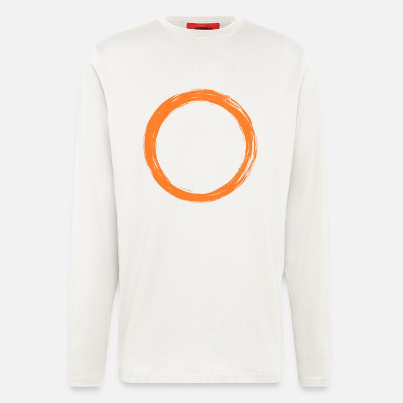 Kreis Symbol - Langarmshirt - made by SPREAD  - OFF WHITE