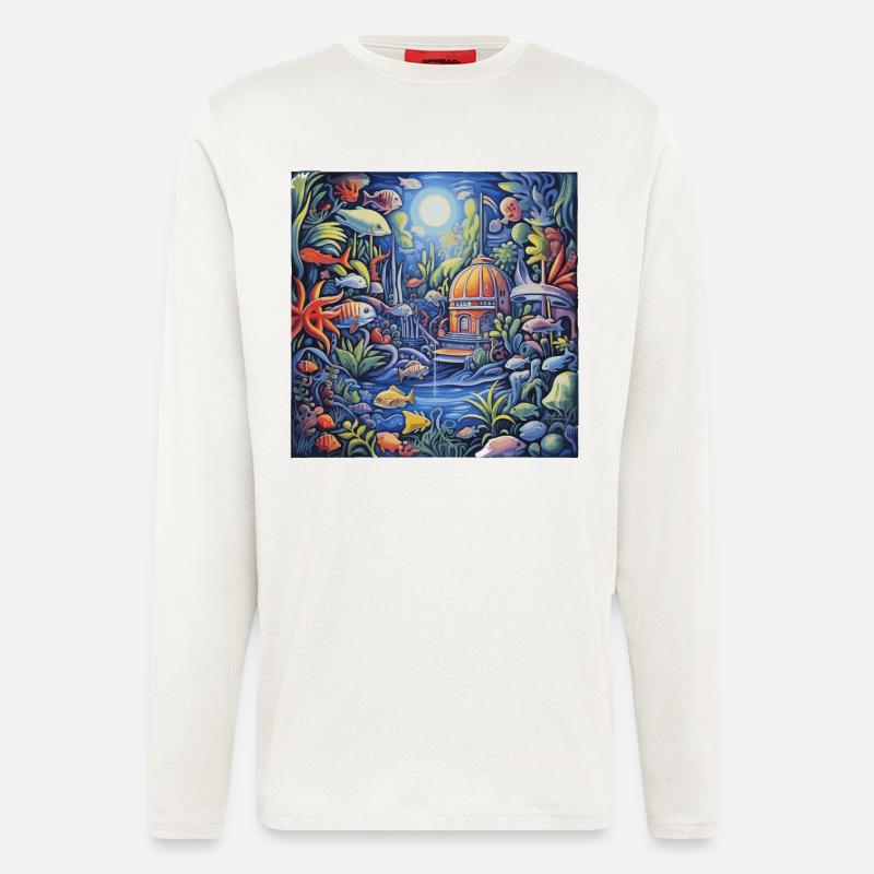Aquarium - Langarmshirt - made by SPREAD - OFF WHITE