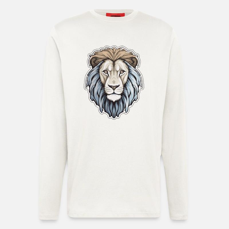 Lion Head Lion's Mane - Longsleeve - made by SPREAD - OFF WHITE