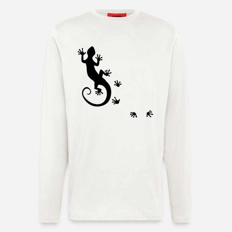 running gecko - Longsleeve - made by SPREAD  - OFF WHITE