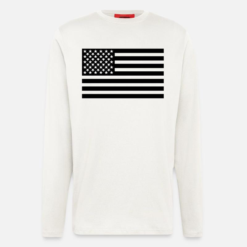 USA - Langarmshirt - made by SPREAD  - OFF WHITE