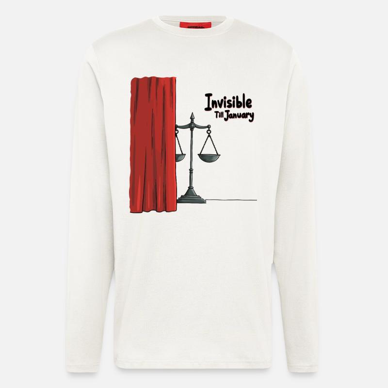 Unsichtbar bis Januar - Langarmshirt - made by SPREAD  - OFF WHITE