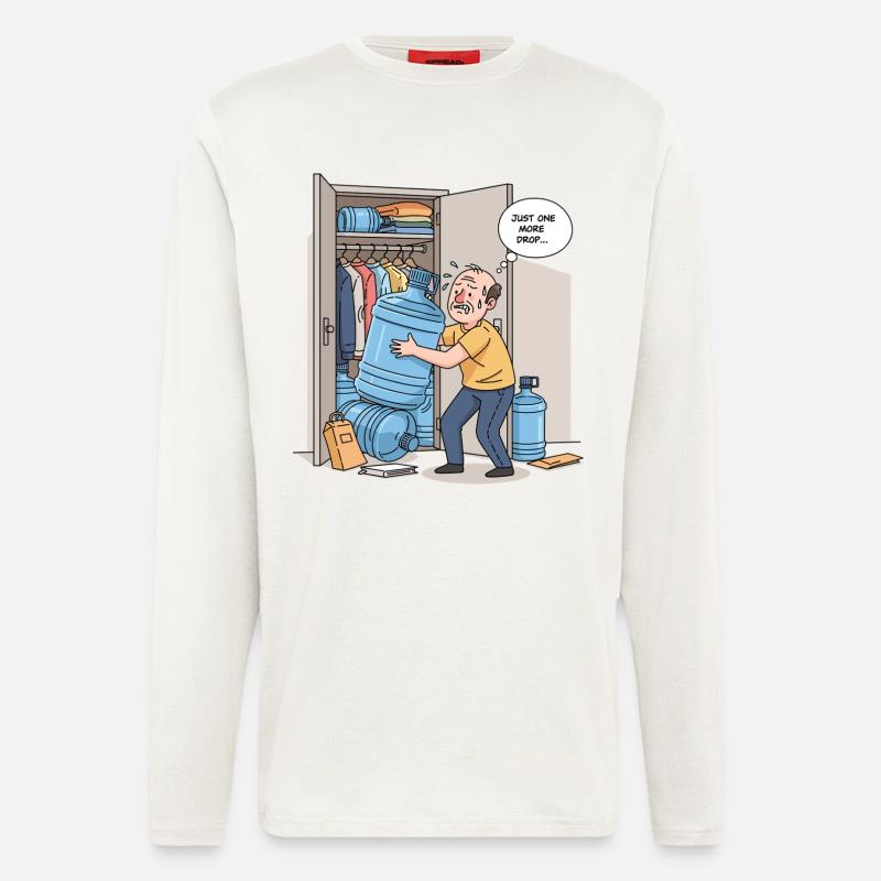 Nur ein weiterer Tropfen... - Langarmshirt - made by SPREAD  - OFF WHITE