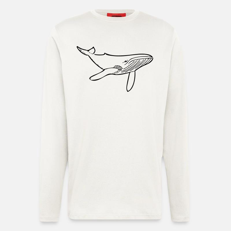 Wal - Langarmshirt - made by SPREAD  - OFF WHITE