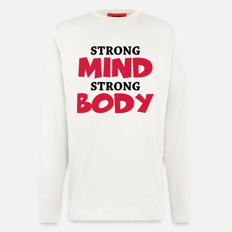 Strong Mind - Strong Body - Longsleeve - made by SPREAD - OFF WHITE