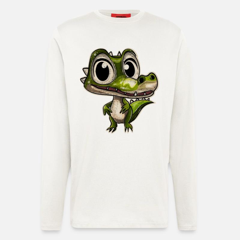 Alligator Krokodil - Langarmshirt - made by SPREAD  - OFF WHITE