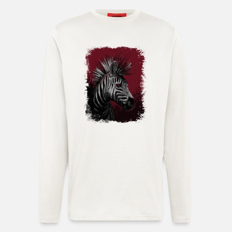 Zebra Punk - Longsleeve - made by SPREAD  - OFF WHITE