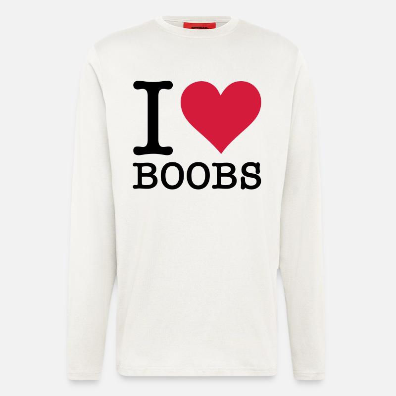 Ich liebe Titten - Langarmshirt - made by SPREAD  - OFF WHITE