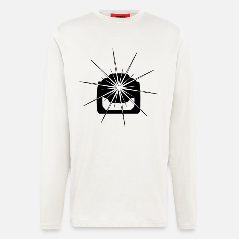 Movinghead in Schwarz - Langarmshirt - made by SPREAD  - OFF WHITE