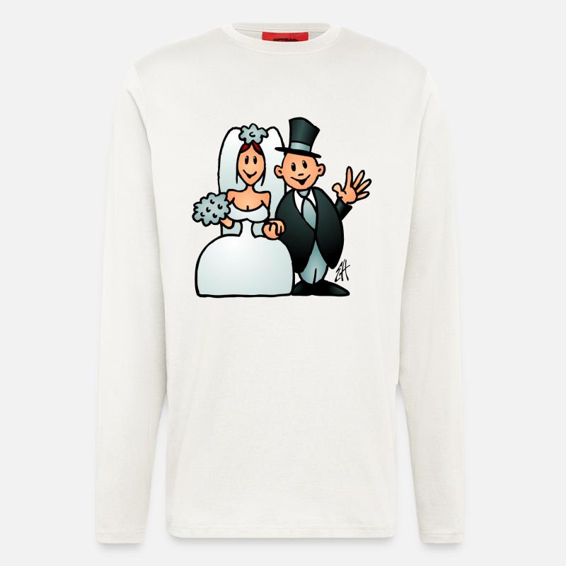 Hochzeit - Langarmshirt - made by SPREAD  - OFF WHITE