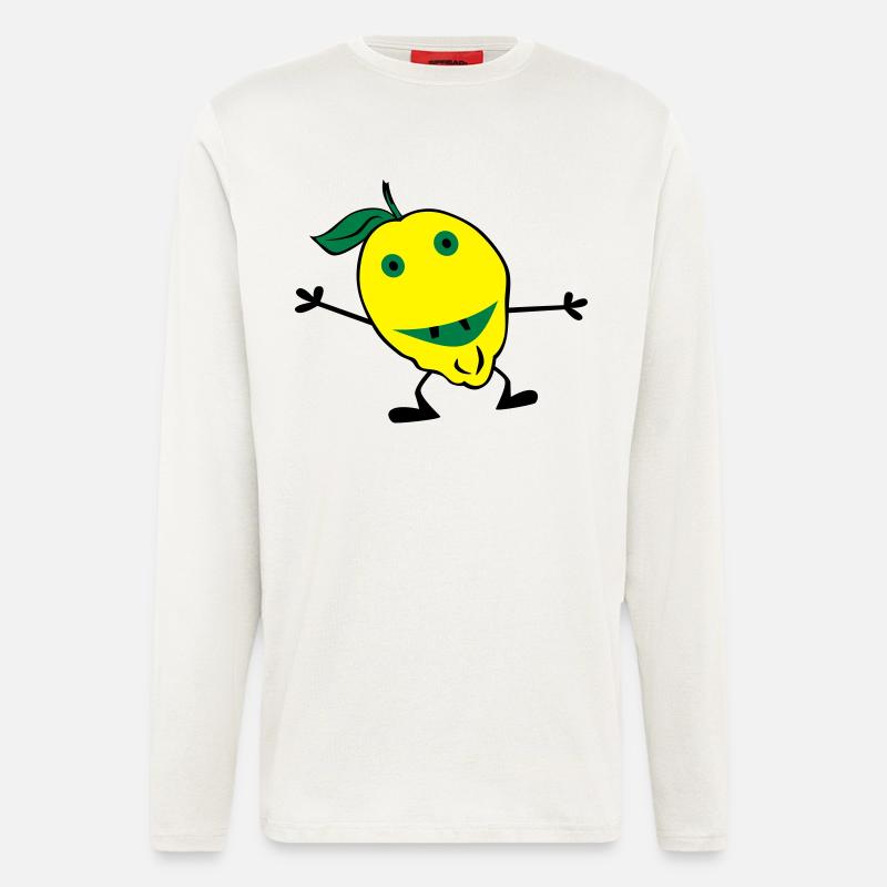 Zitronen Mann - Langarmshirt - made by SPREAD  - OFF WHITE