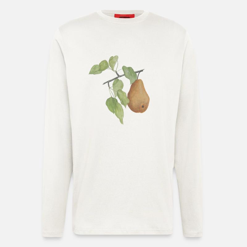 Obst Birne - Langarmshirt - made by SPREAD  - OFF WHITE