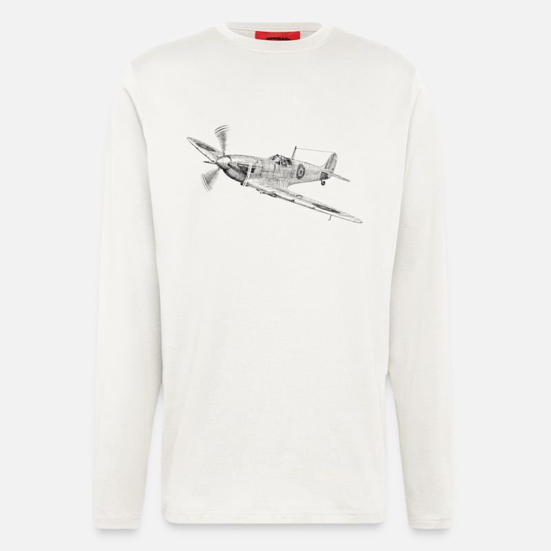Spitfire - Longsleeve - made by SPREAD  - OFF WHITE