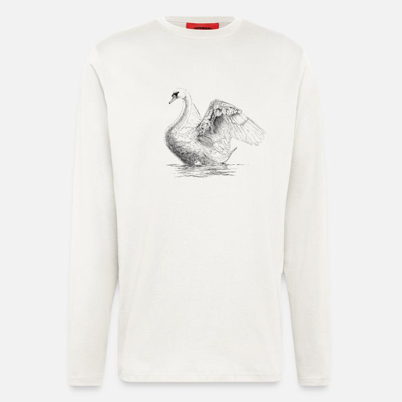 Schwan - Langarmshirt - made by SPREAD  - OFF WHITE