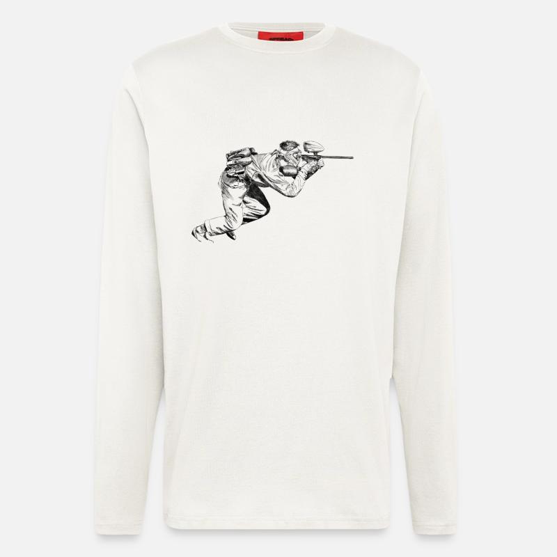 paintball - Langarmshirt - made by SPREAD  - OFF WHITE