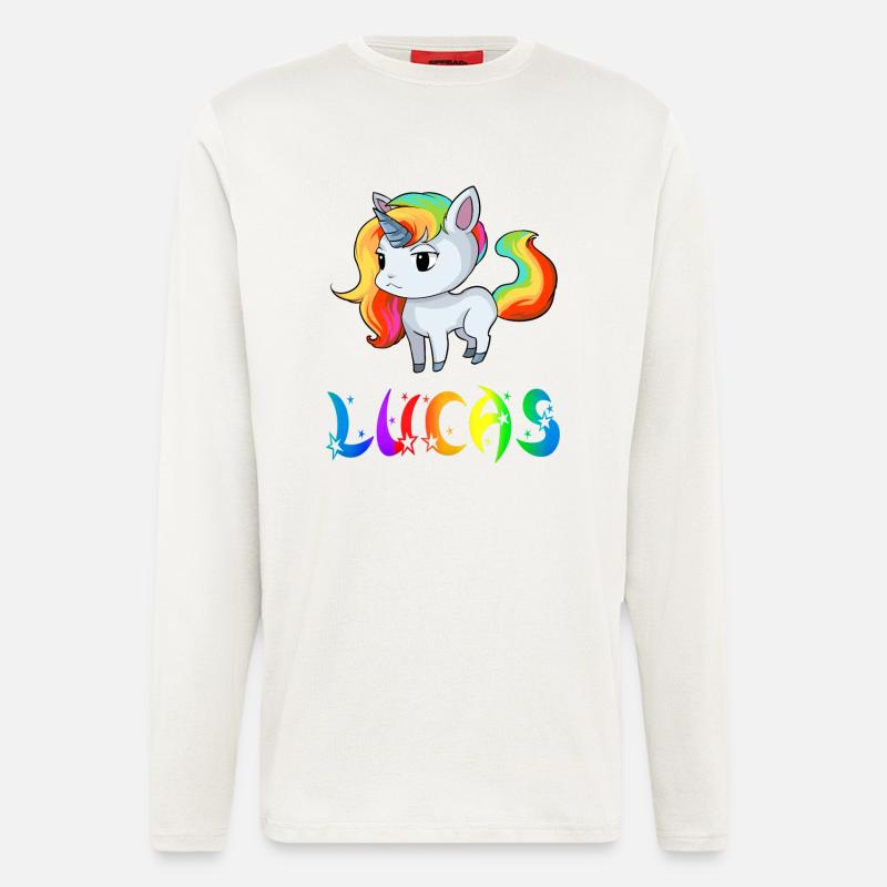 Einhorn Lucas - Langarmshirt - made by SPREAD  - OFF WHITE