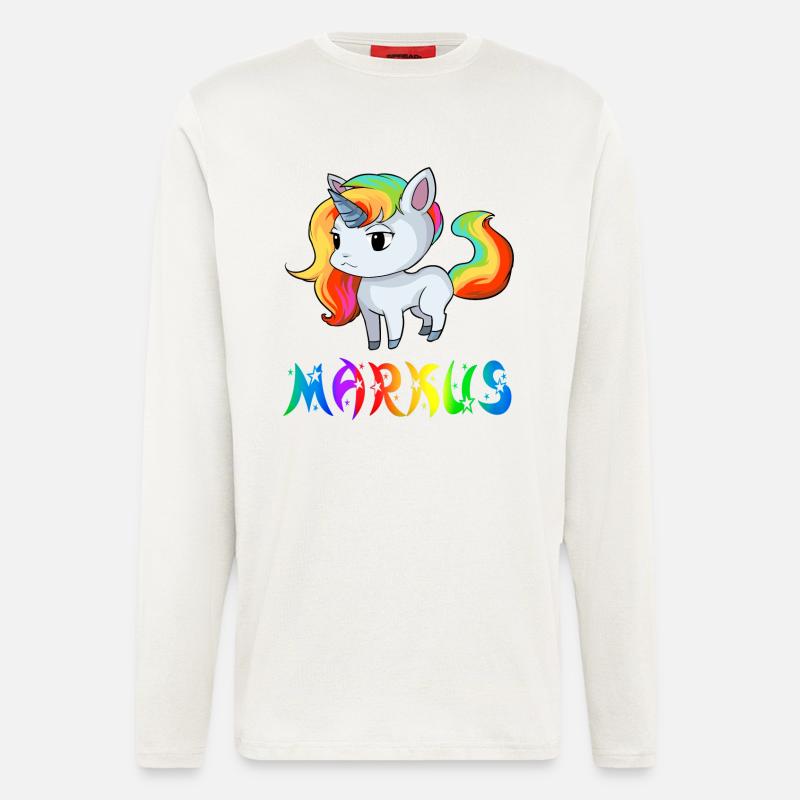 Einhorn Markus - Langarmshirt - made by SPREAD  - OFF WHITE