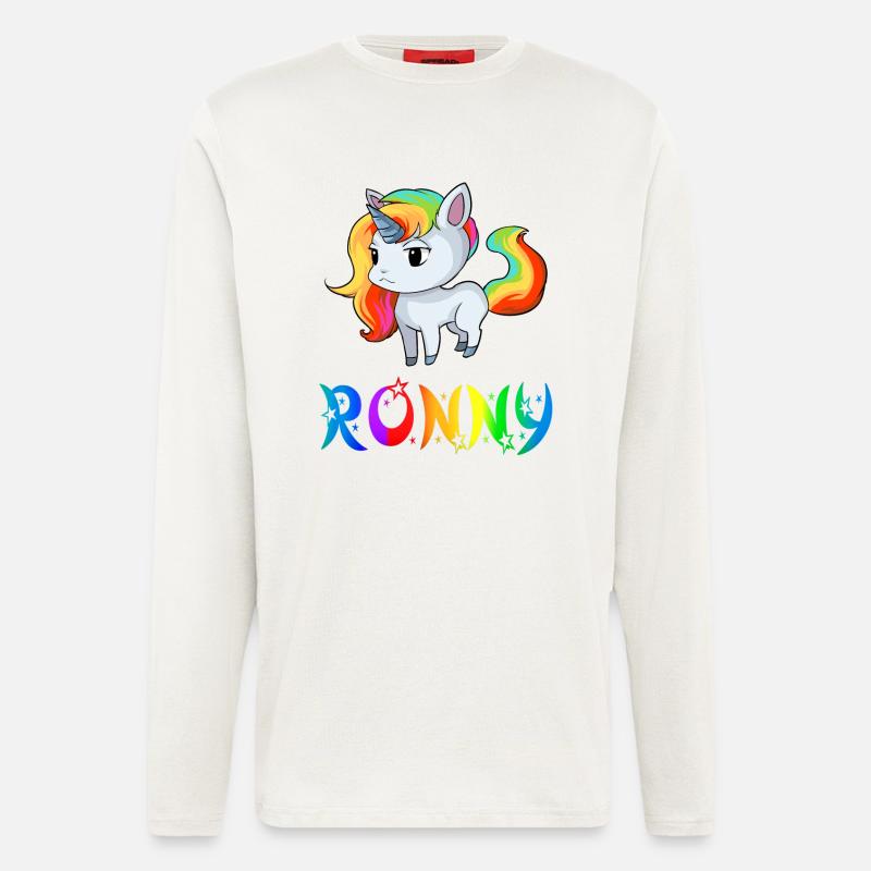 Einhorn Ronny - Langarmshirt - made by SPREAD  - OFF WHITE
