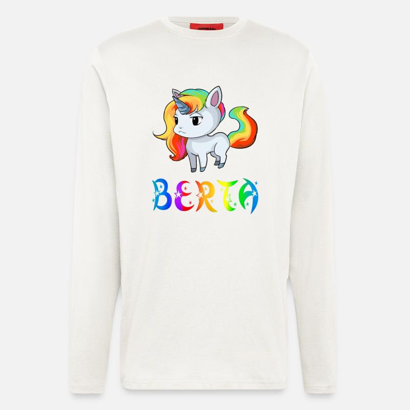 Einhorn Berta - Langarmshirt - made by SPREAD  - OFF WHITE