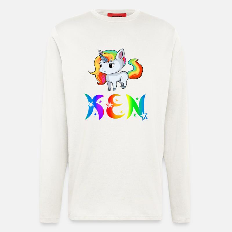 Ken Einhorn - Manches longues bio décontracté fabriqué en UE - OFF WHITE