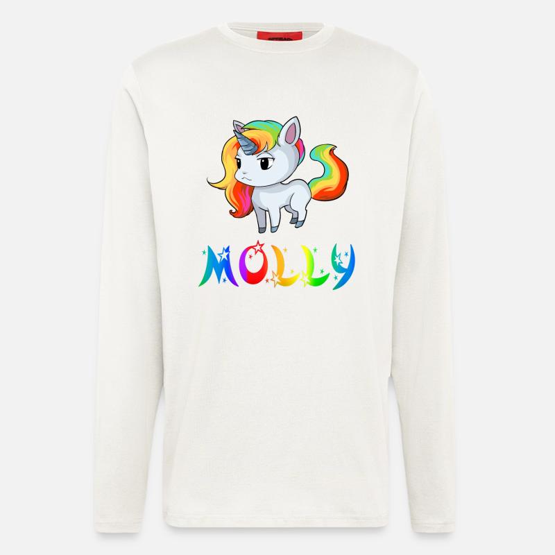 Einhorn Molly - Langarmshirt - made by SPREAD  - OFF WHITE