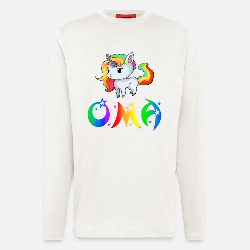 Einhorn Oma - Langarmshirt - made by SPREAD  - OFF WHITE