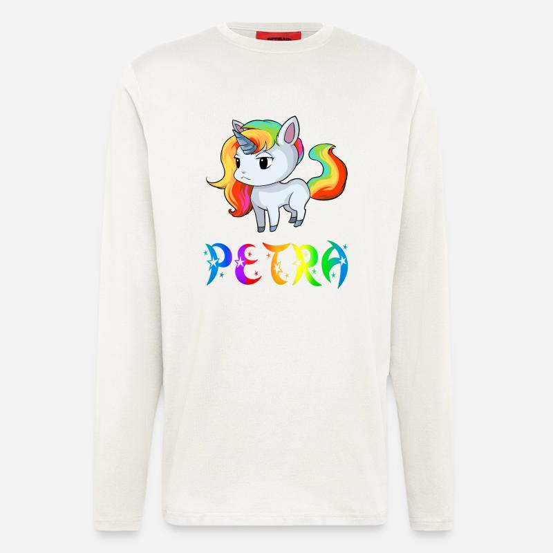 Einhorn Petra - Langarmshirt - made by SPREAD  - OFF WHITE